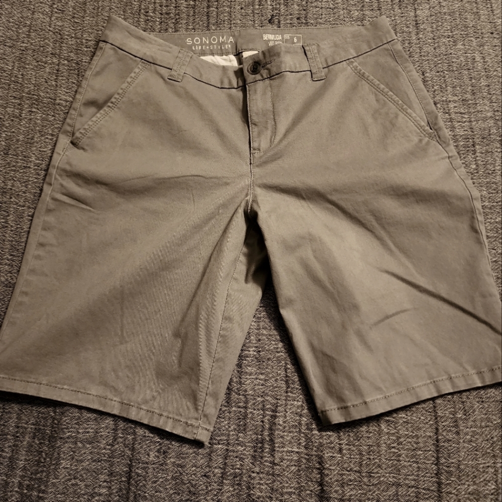 Sonoma Mid Rise Bermuda Shorts